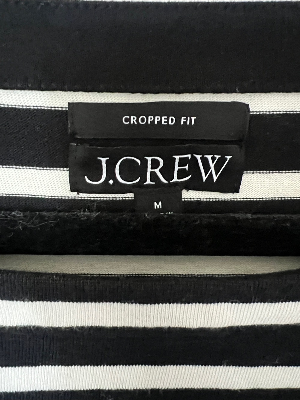 J. Crew Black And White Striped Long-Sleeve Tee View 2
